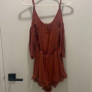 Dark orange romper size XS